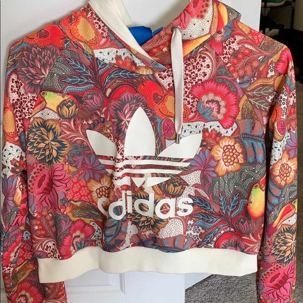 Adidas Multicolor Floral Hoodie